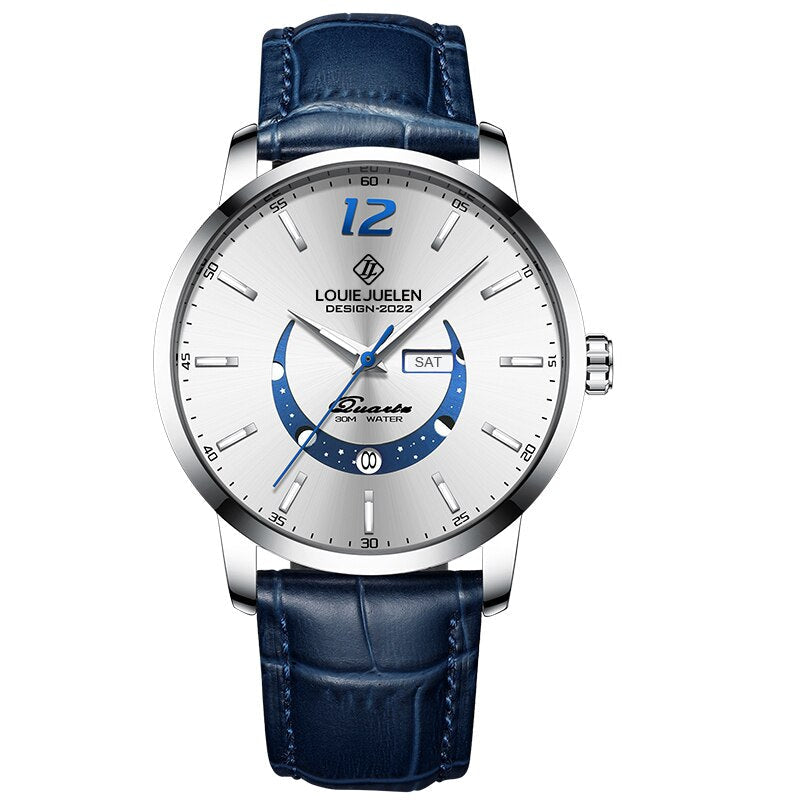 Ralph Watches® - Elegant Luminous Moon Phase Watch