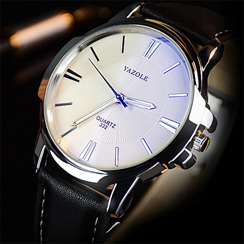 Ralph Watches® - Luxurious Blue Glass Leather Watch