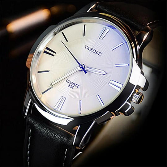 Ralph Watches® - Luxurious Blue Glass Leather Watch