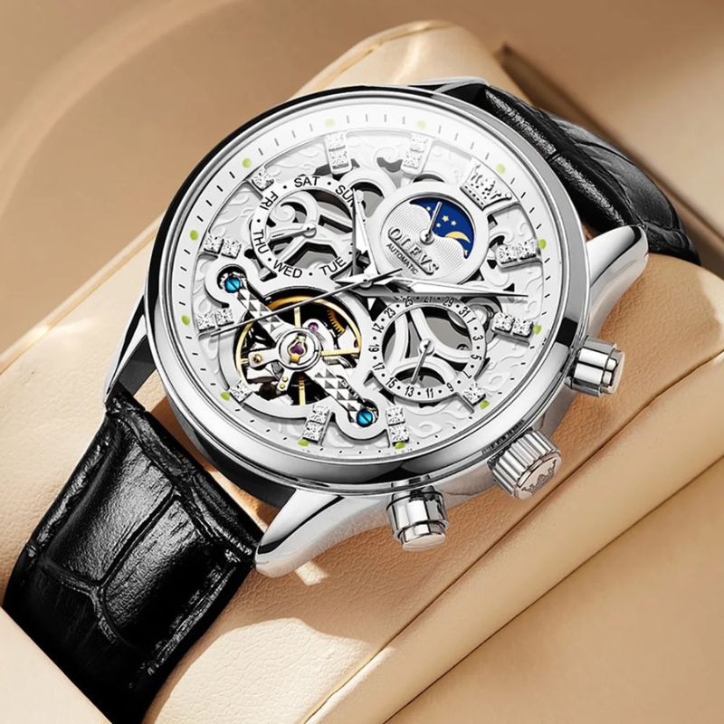 Ralph™- Mechanical Automatic Watch with Leather Strap