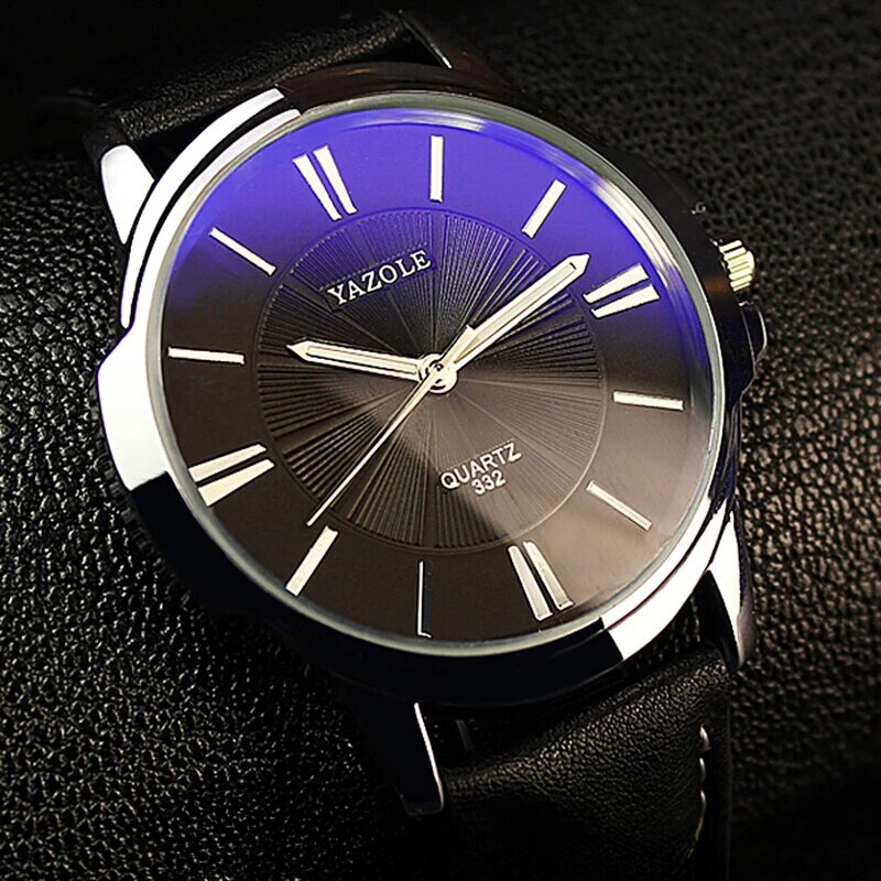 Ralph Watches® - Luxurious Blue Glass Leather Watch