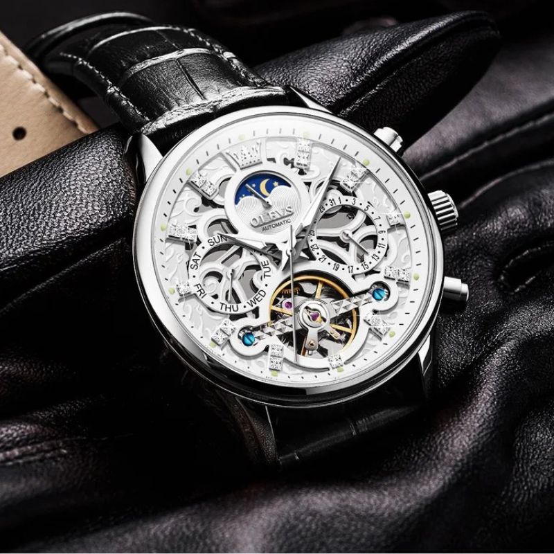 Ralph™- Mechanical Automatic Watch with Leather Strap