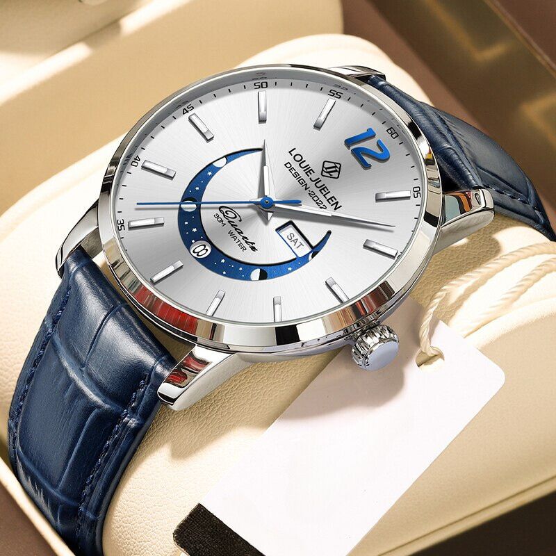 Ralph Watches® - Elegant Luminous Moon Phase Watch