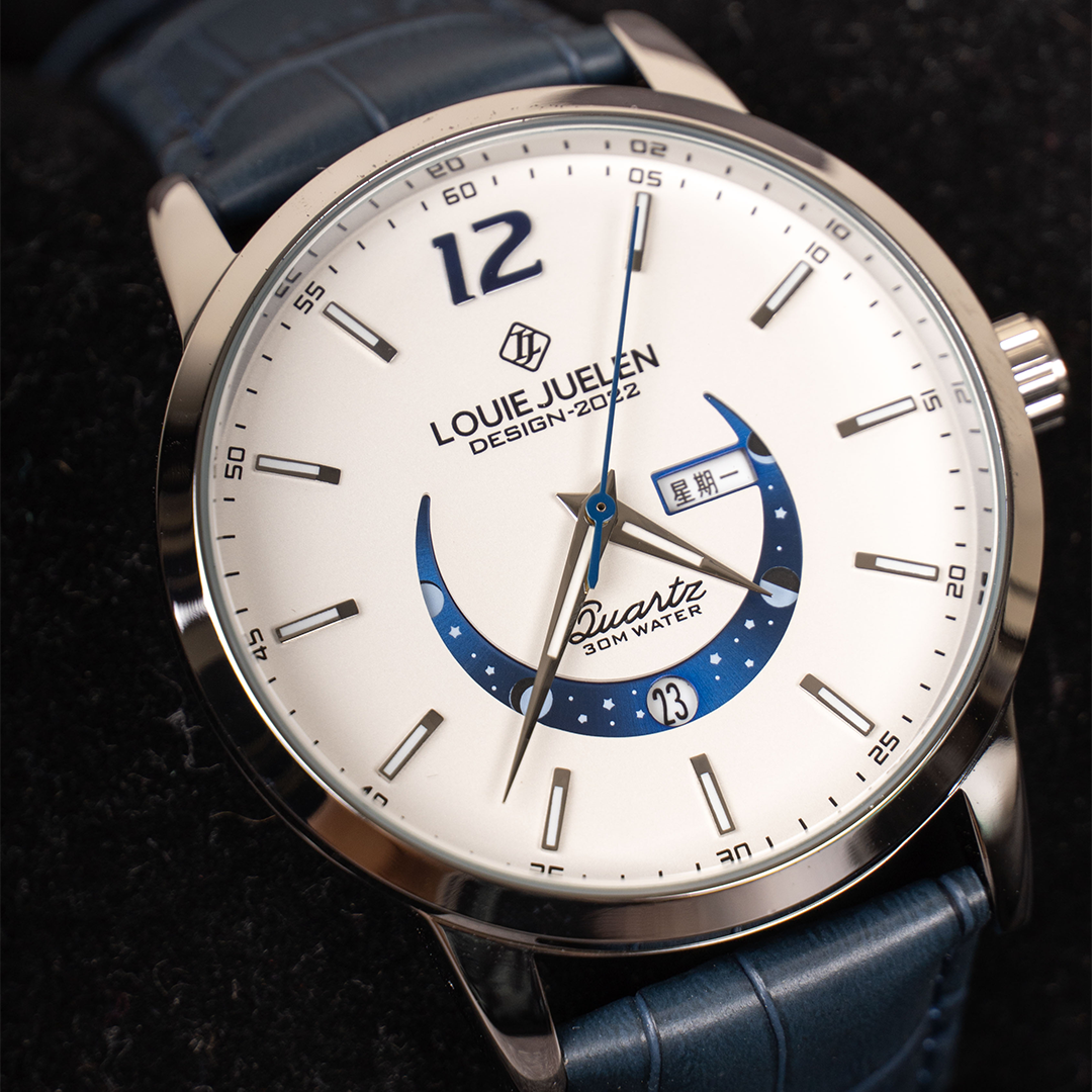 Ralph Watches® - Elegant Luminous Moon Phase Watch