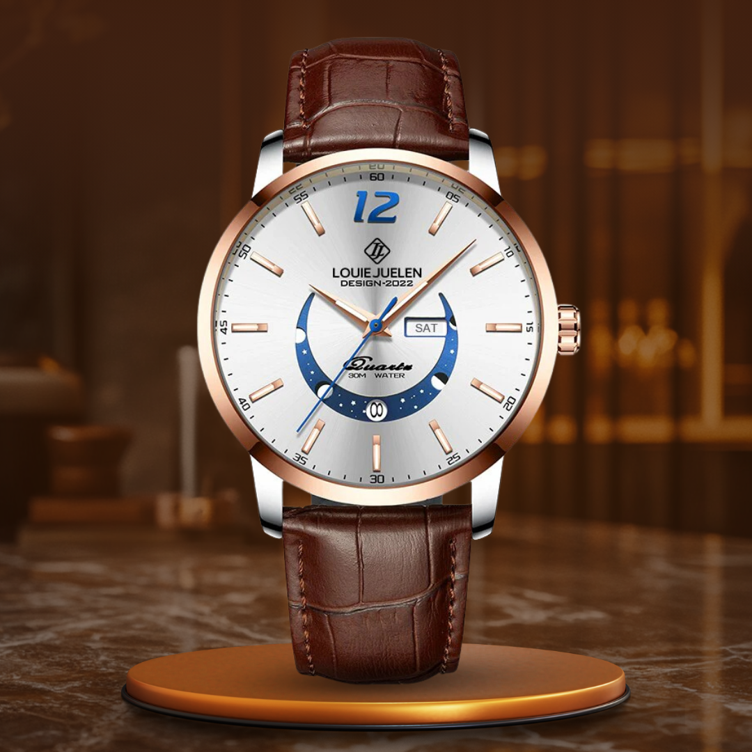 Ralph Watches® - Elegant Luminous Moon Phase Watch