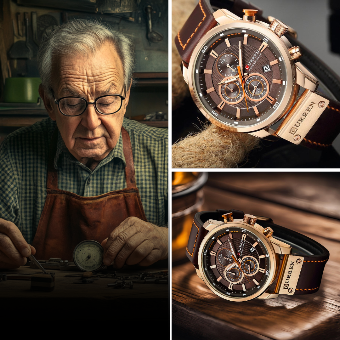 Ralph Watches® - Elegant Quartz Watch with Leather Band