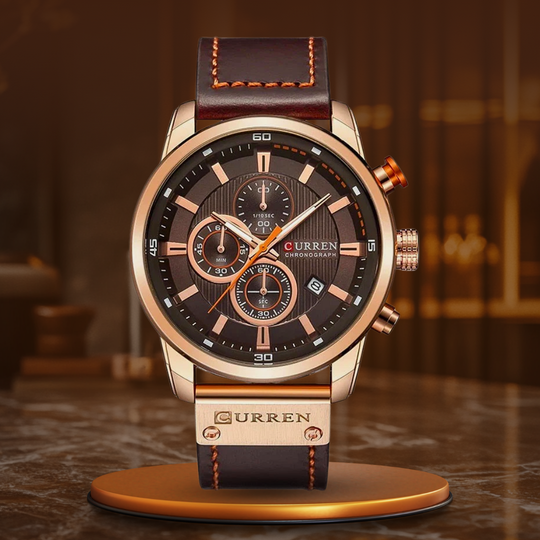 Ralph Watches® - Elegant Quartz Watch with Leather Band