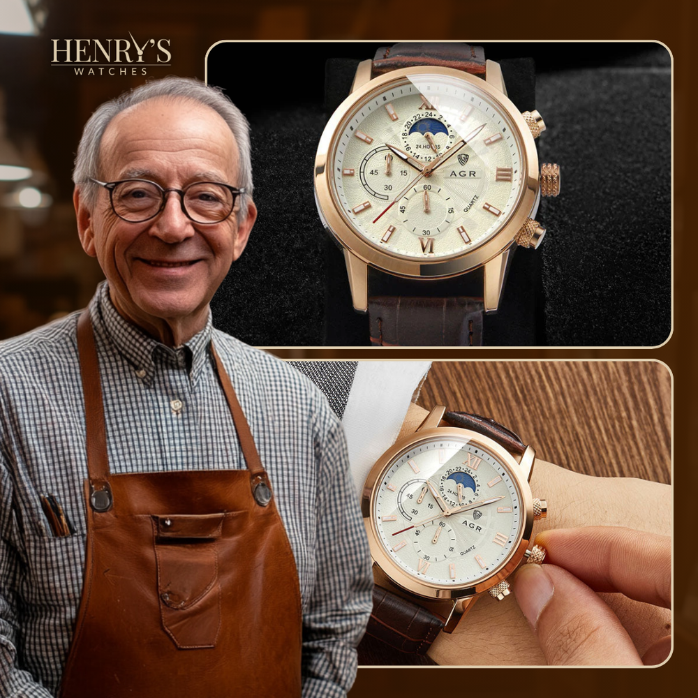 Ralph Watches® - Luxurious Leather Quartz Watch