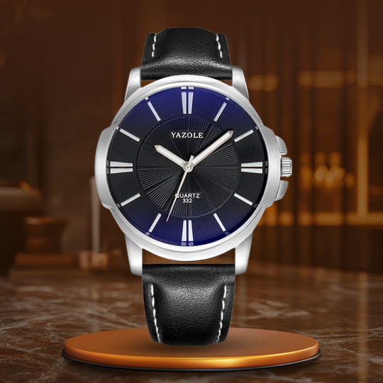 Ralph Watches® - Luxurious Blue Glass Leather Watch