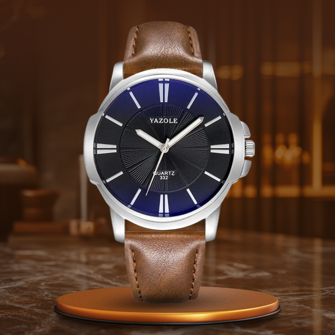 Ralph Watches® - Luxurious Blue Glass Leather Watch