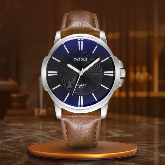 Ralph Watches® - Luxurious Blue Glass Leather Watch