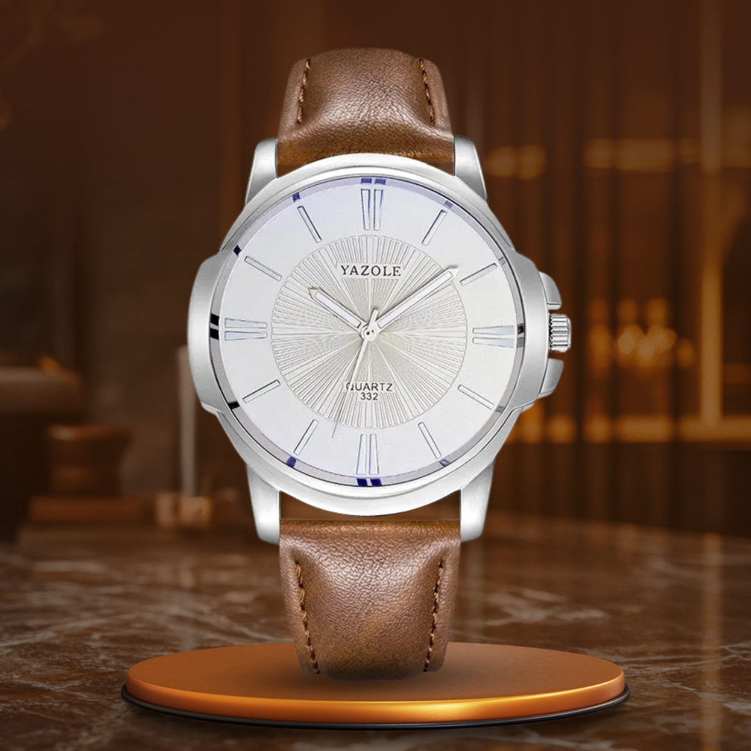 Ralph Watches® - Luxurious Blue Glass Leather Watch