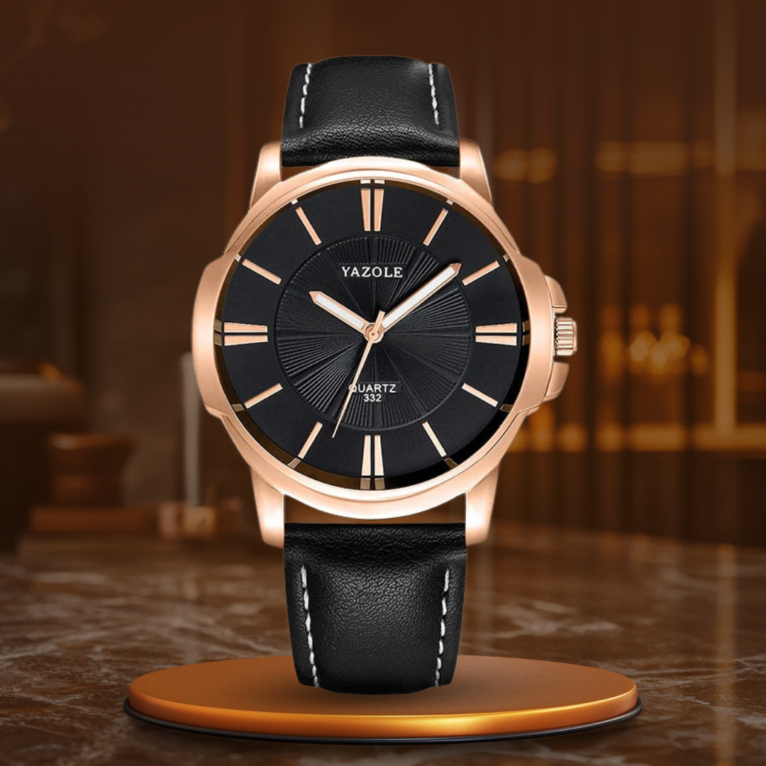 Ralph Watches® - Luxurious Blue Glass Leather Watch