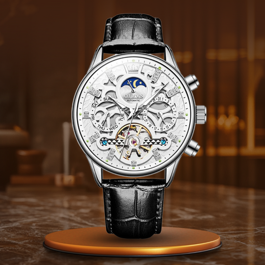 Ralph™- Mechanical Automatic Watch with Leather Strap