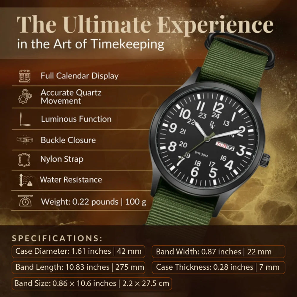Kyle Durable Field Watch - 40mm