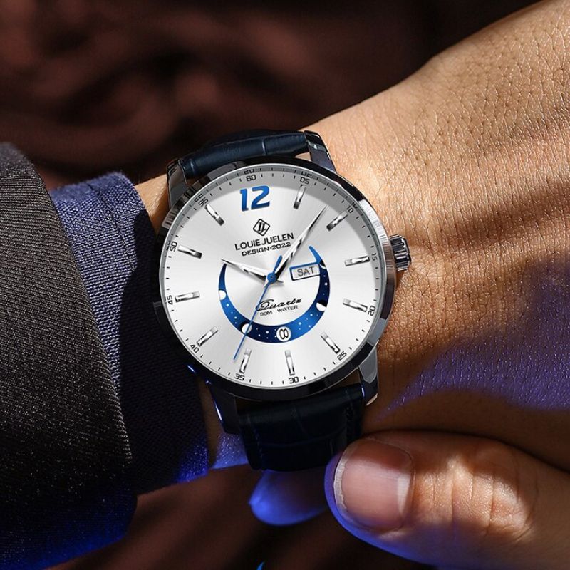 Ralph Watches® - Elegant Luminous Moon Phase Watch