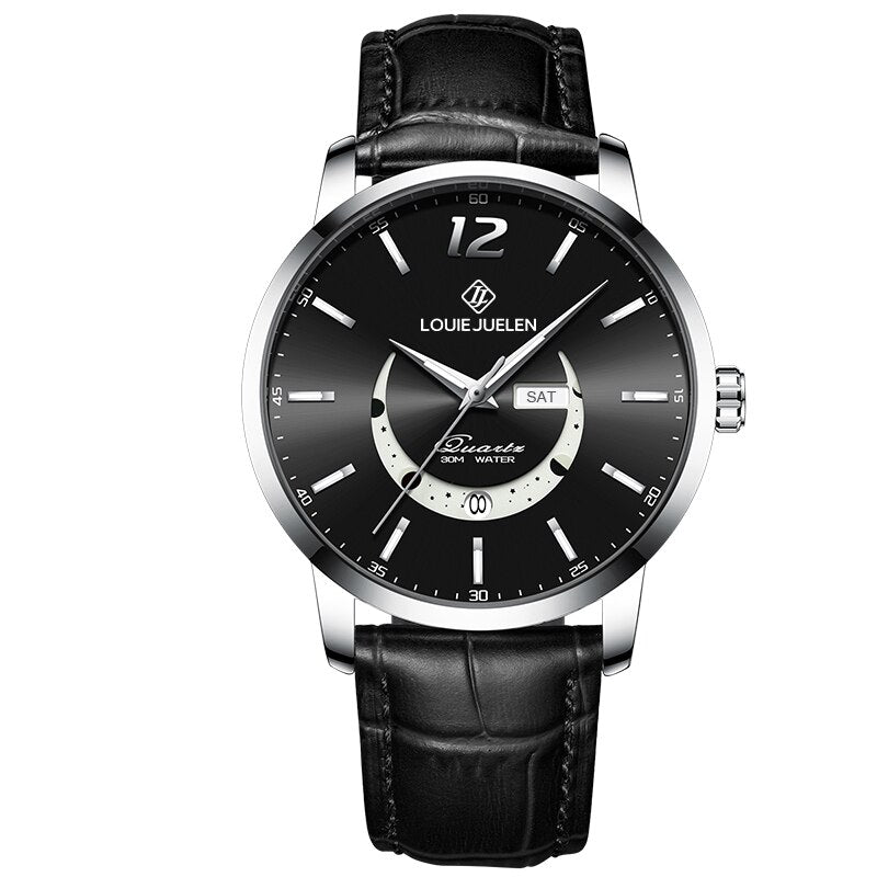 Ralph Watches® - Elegant Luminous Moon Phase Watch